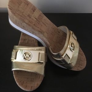 Michael Kors Wedge platform slides 8m